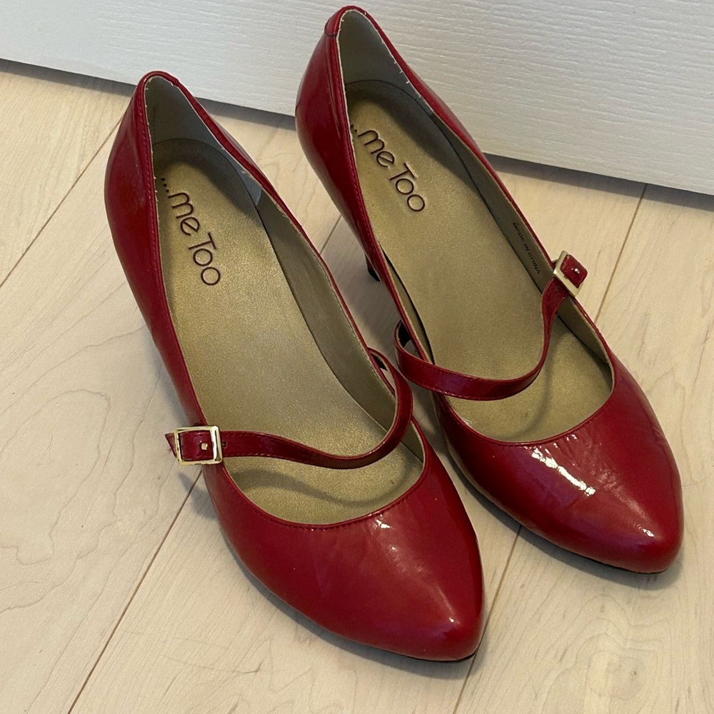 Me Too Red Heels Mary Jane Style